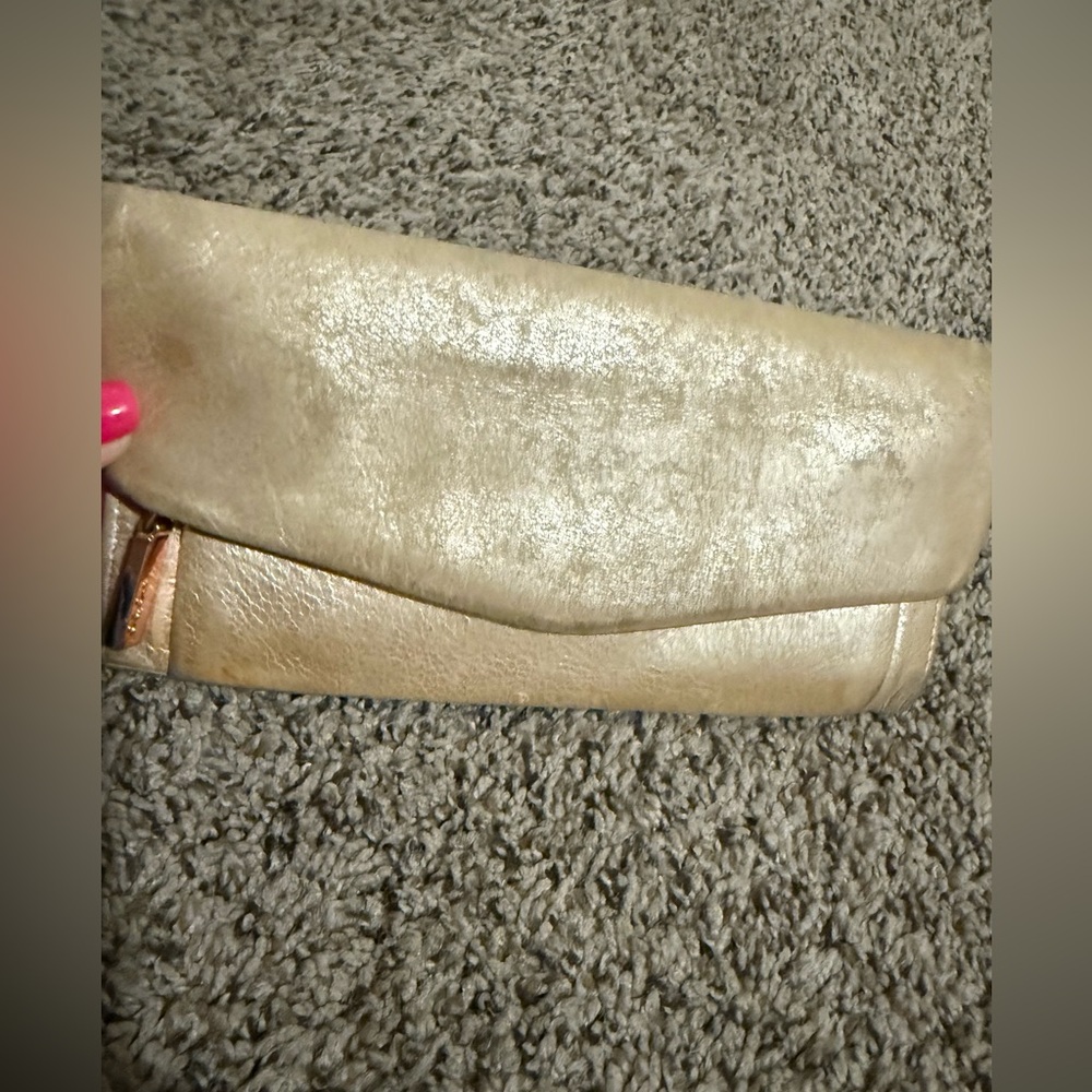HOBO Gold Clutch Wallet - Picture 2 of 5